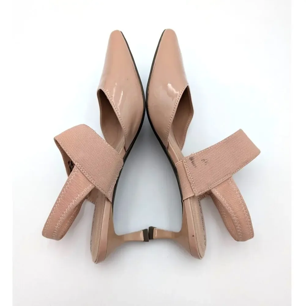 Anne Klein Izel Pointed Toe Kitten Heel Pump Women's Beige Size US10M EU40.5 - Picture 7 of 11